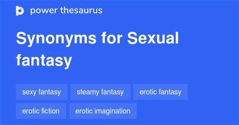 sexual fantasy synonyms